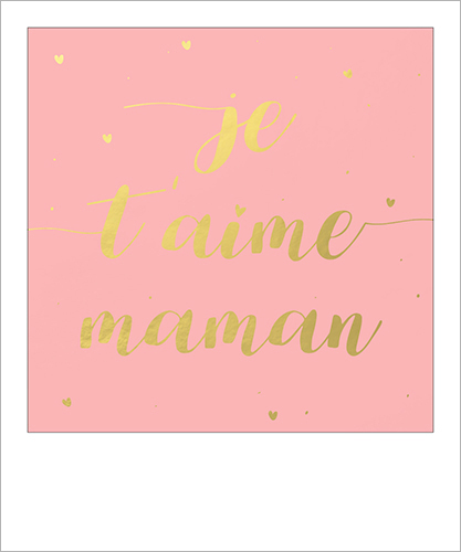 Carte Simple Maman Je T Aime L Atelier Des Merveilles