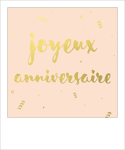 Carte Simple Joyeux Anniversaire L Atelier Des Merveilles